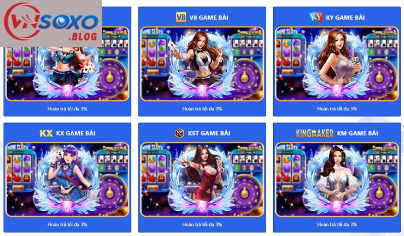 Một số game bài VNSOXO đối kháng khác